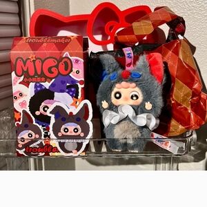 Gray and Red Plush Toy CONFIRMED UNLUCKY WOLF.